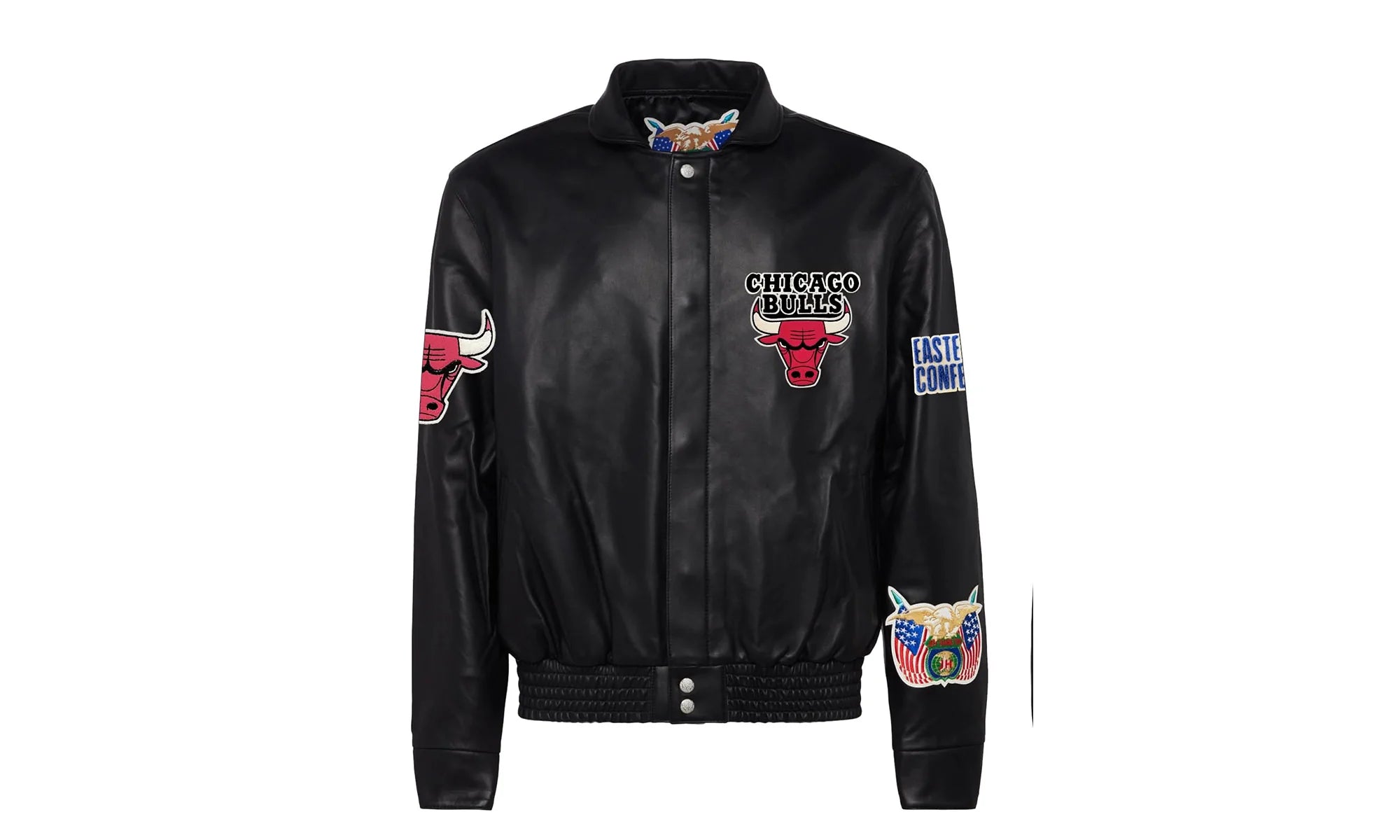 Chicago Bulls Full Leather Jacket Black "Black" NBA CHI BUL 104