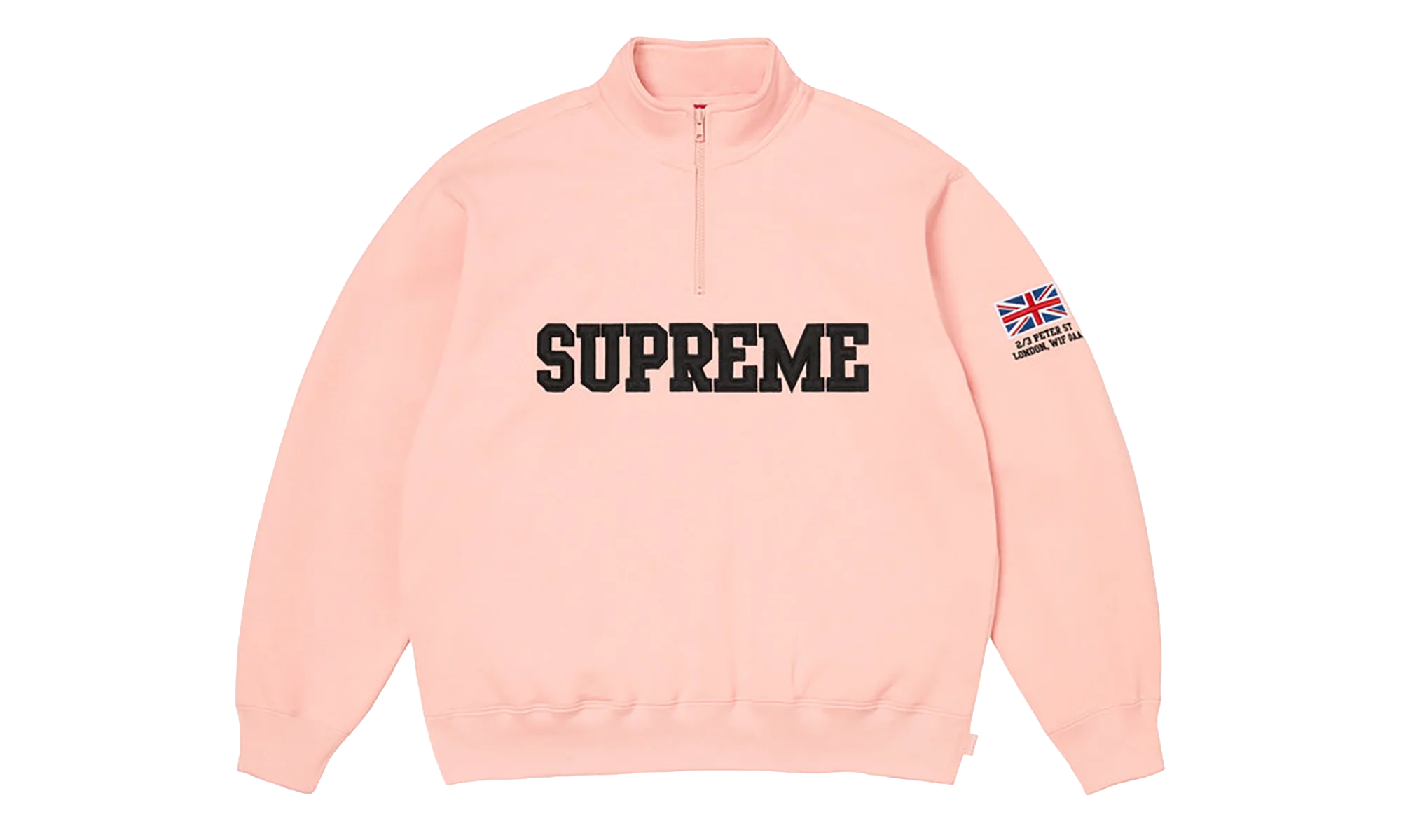 Shop Flag Half Zip Pullover "SS26 - light pink - London" SU27016
