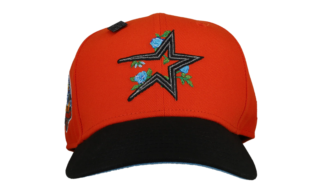 59FIFTY Houston Astros Floral 45th Anniversary Fitted Hat "Orange / Black" 123451297701