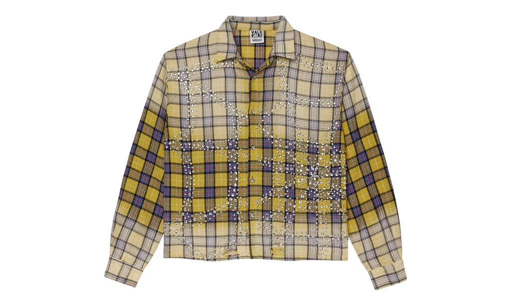 Jeweled Flannel Top "Lemonhead" VAL51