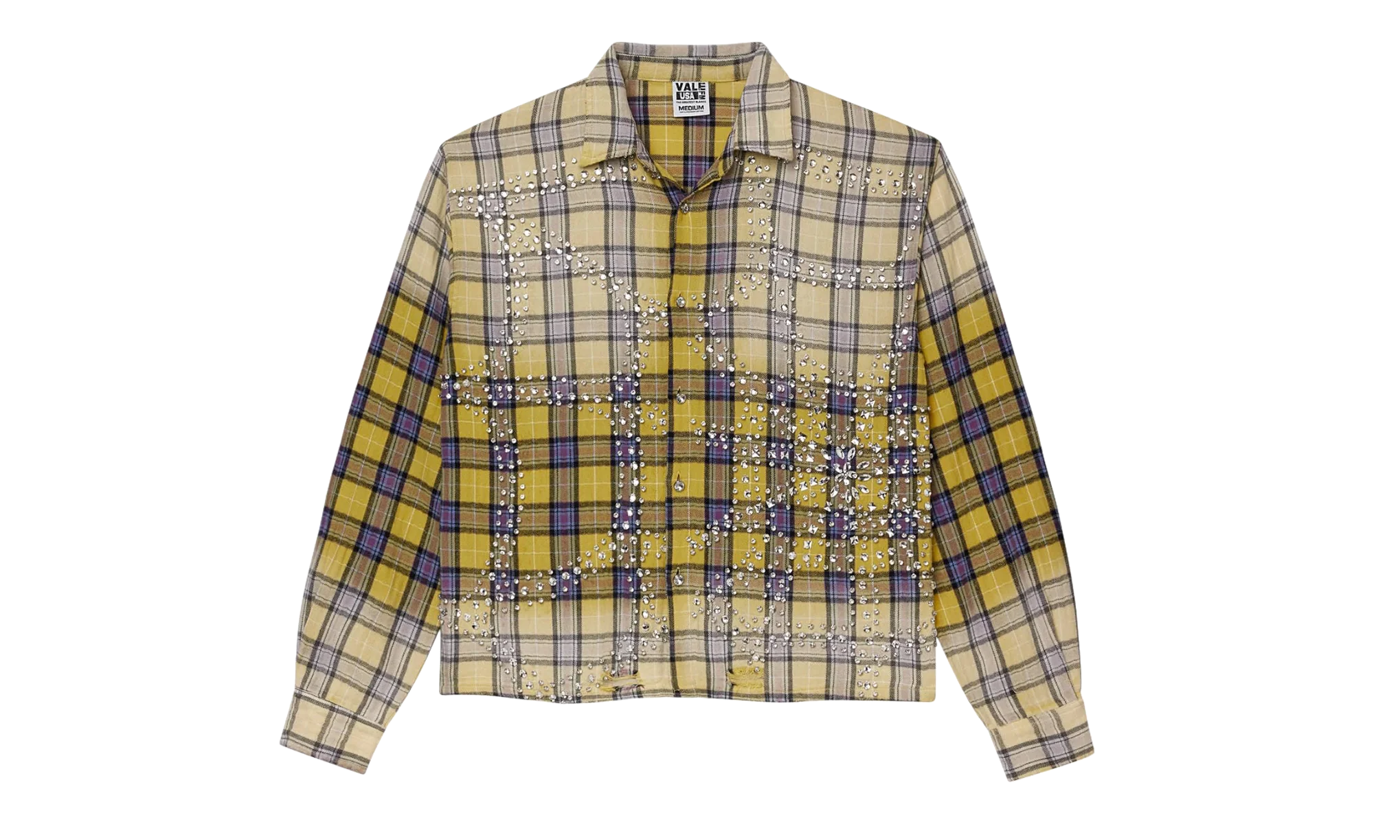 Jeweled Flannel Top "Lemonhead" VAL51