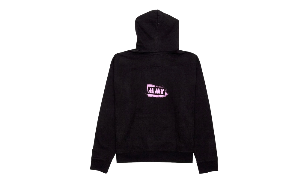 MMY x Champion Teddy Bear Logo Hooded Sweatshirt "Black Pink Multi" A09HD712 BLACK