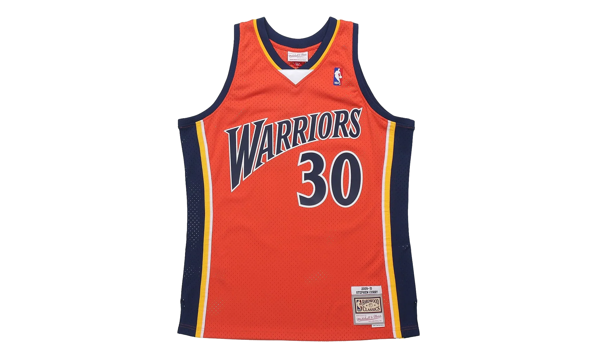 NBA Stephen Curry Swingman Alternate Jersey "2009-10 Golden State Warriors - Dark Orange" SMJYAC18086 GSWDKOR09SCU