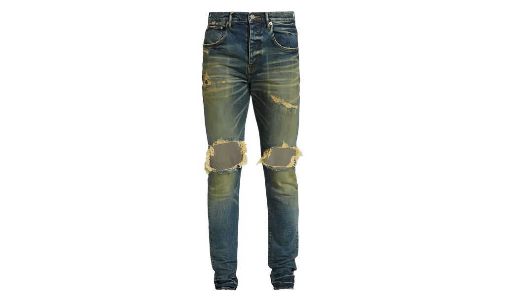 DROPPED FIT JEANS - MID RISE WITH TAPELEG "Indigo" P002 MID 34