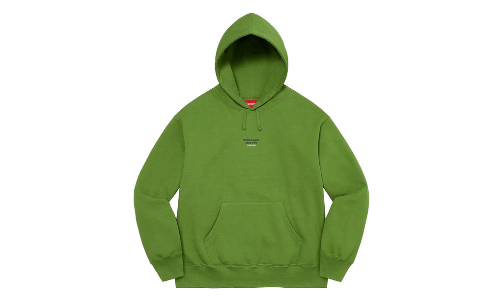 World Famous Micro Hooded Sweatshirt "SS23 - Green" SU27232