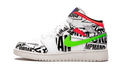 Air Jordan 1 Mid GS "All Over Logos" 554725 143