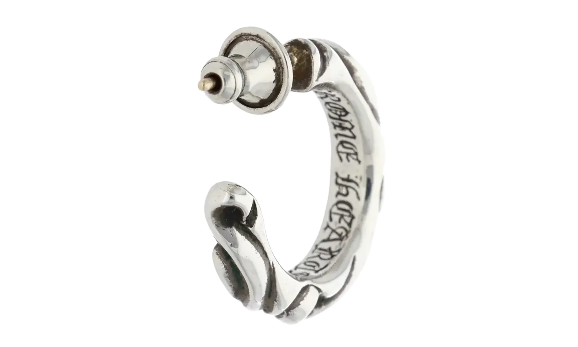 Scroll Hoop Earring "Silver" CHRM0805