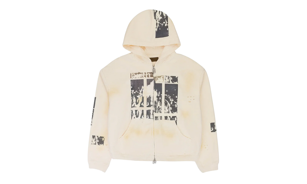 Flashlight Zip Up Hoodie "Cream" BC25SSHA07 WHIT