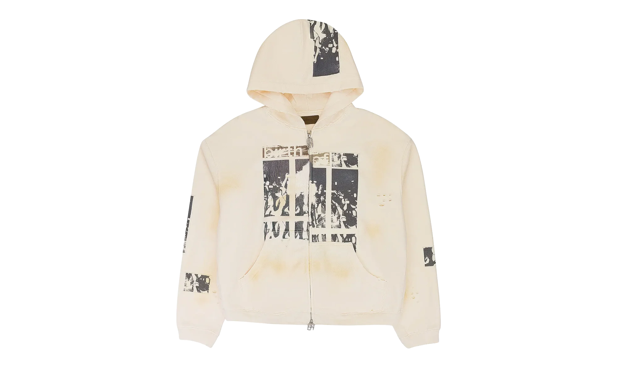 Flashlight Zip Up Hoodie "Cream" BC25SSHA07 WHIT