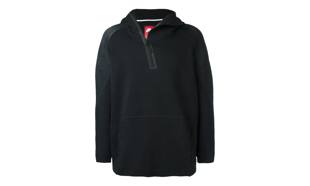 Tech Fleece Long Funnel Zip Hoodie "Black" 805655 010