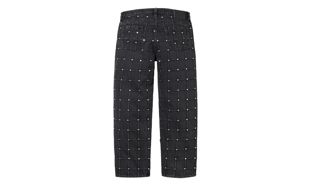 Studded Seam Loose Fit Jean "SS25 - Black" SU27217