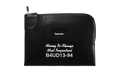 Leather Money Bag "FW25 - Black" SU27088