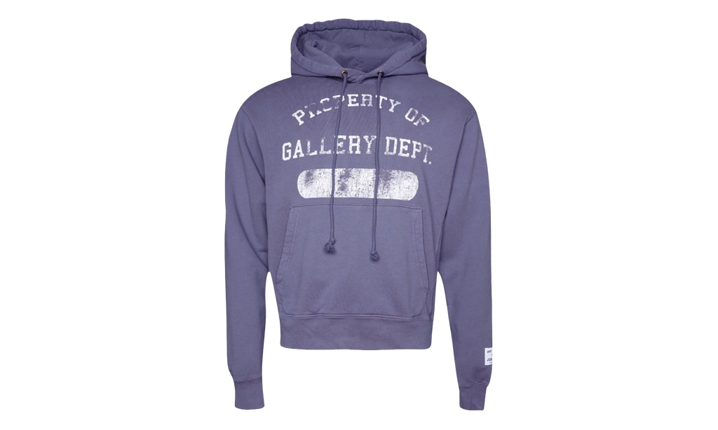 Property Print Cotton Hoodie "Purple" GD079