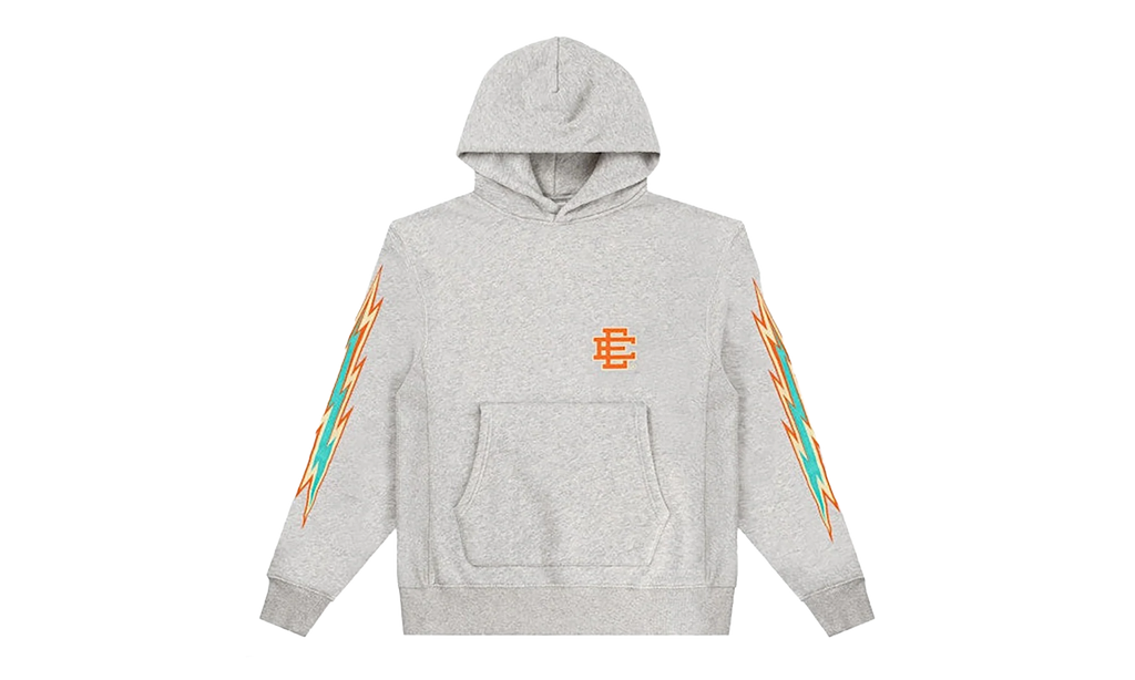 EE BASIC HOODIE "SS24 - Grey/Orange Bolt" EE501