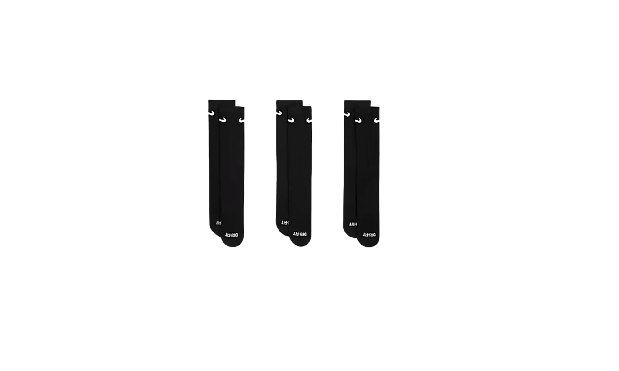 Everyday Plus Cushioned Training Crew Socks (3 Pairs) "Black / White" SX6888 010