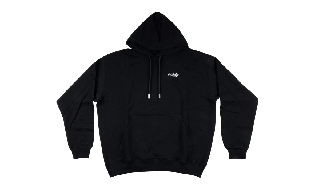 PAINT SPLATTER ARROW DIAG FRENCH TERRY HOODIE "Black" 44OWOS26K062 001