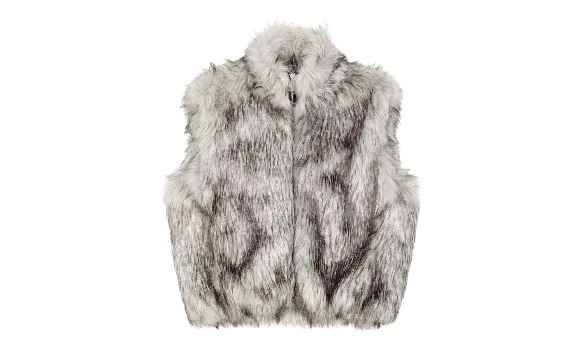 Fake Fur Reversible Vest "White" 12115616 WHIT