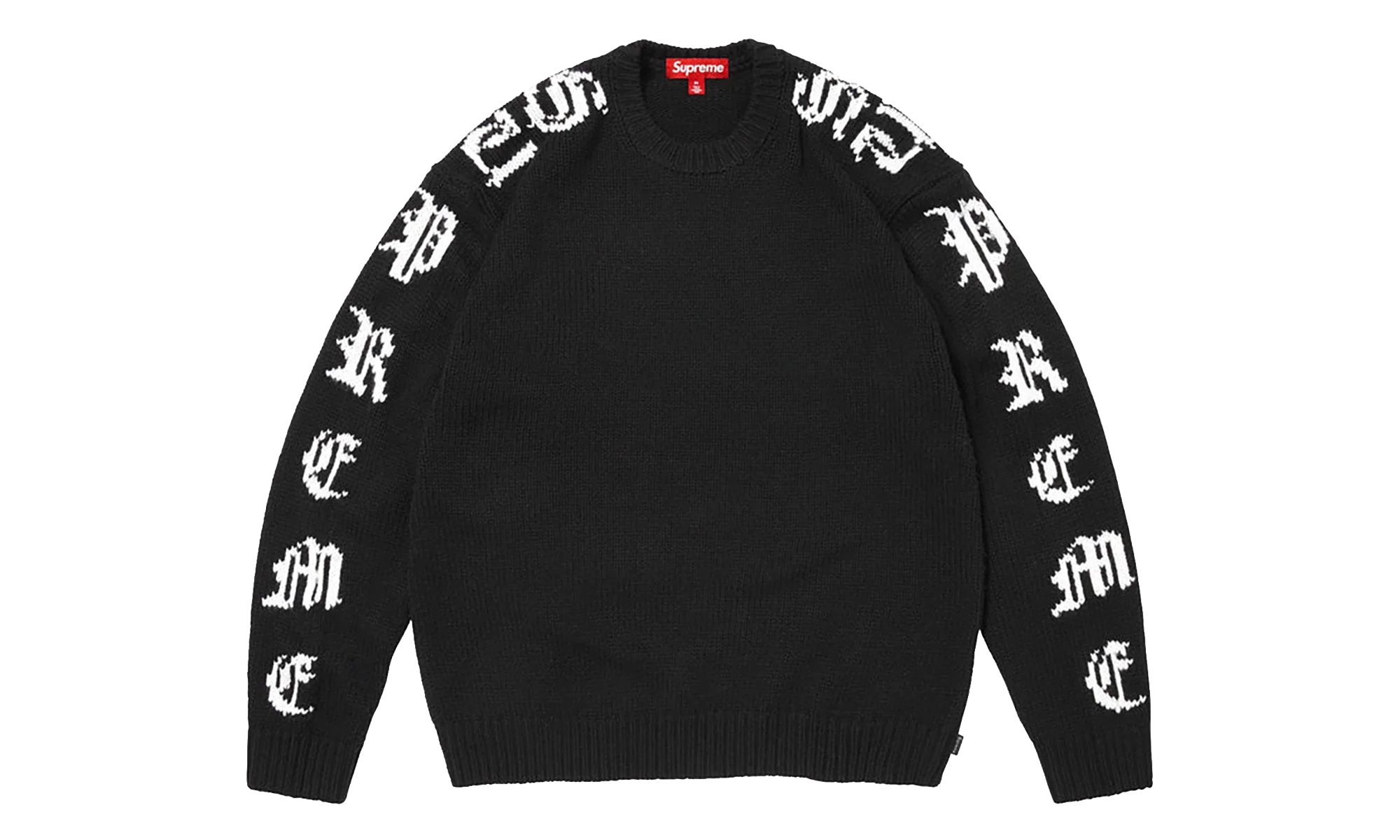 Old English Sleeves Sweater "SS26 - Black" SU27150