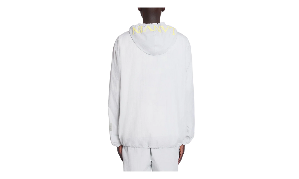 ZIPPED NYLON HOODIE WITH HOOD "Grey" RU HO0031 5783 P24 163