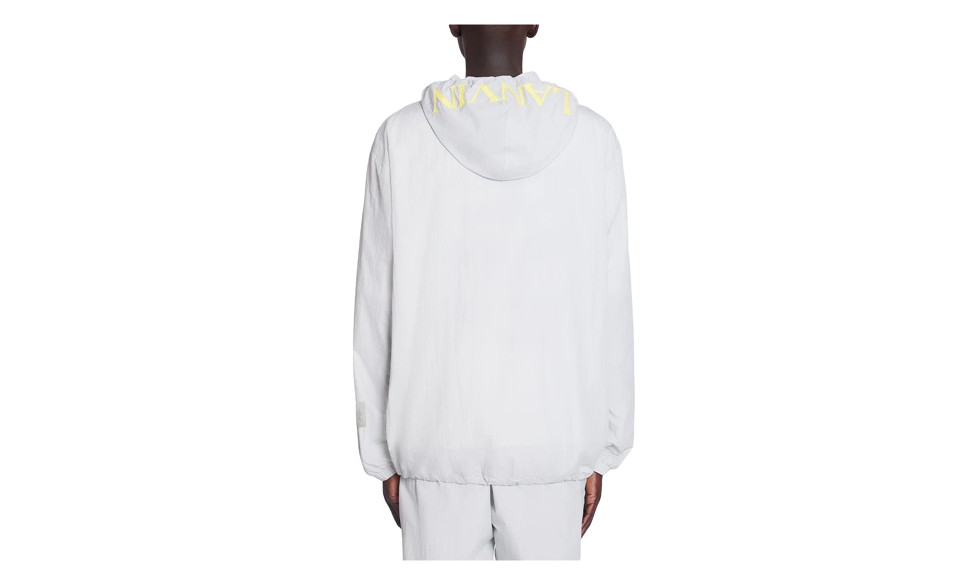 ZIPPED NYLON HOODIE WITH HOOD "Grey" RU HO0031 5783 P24 163