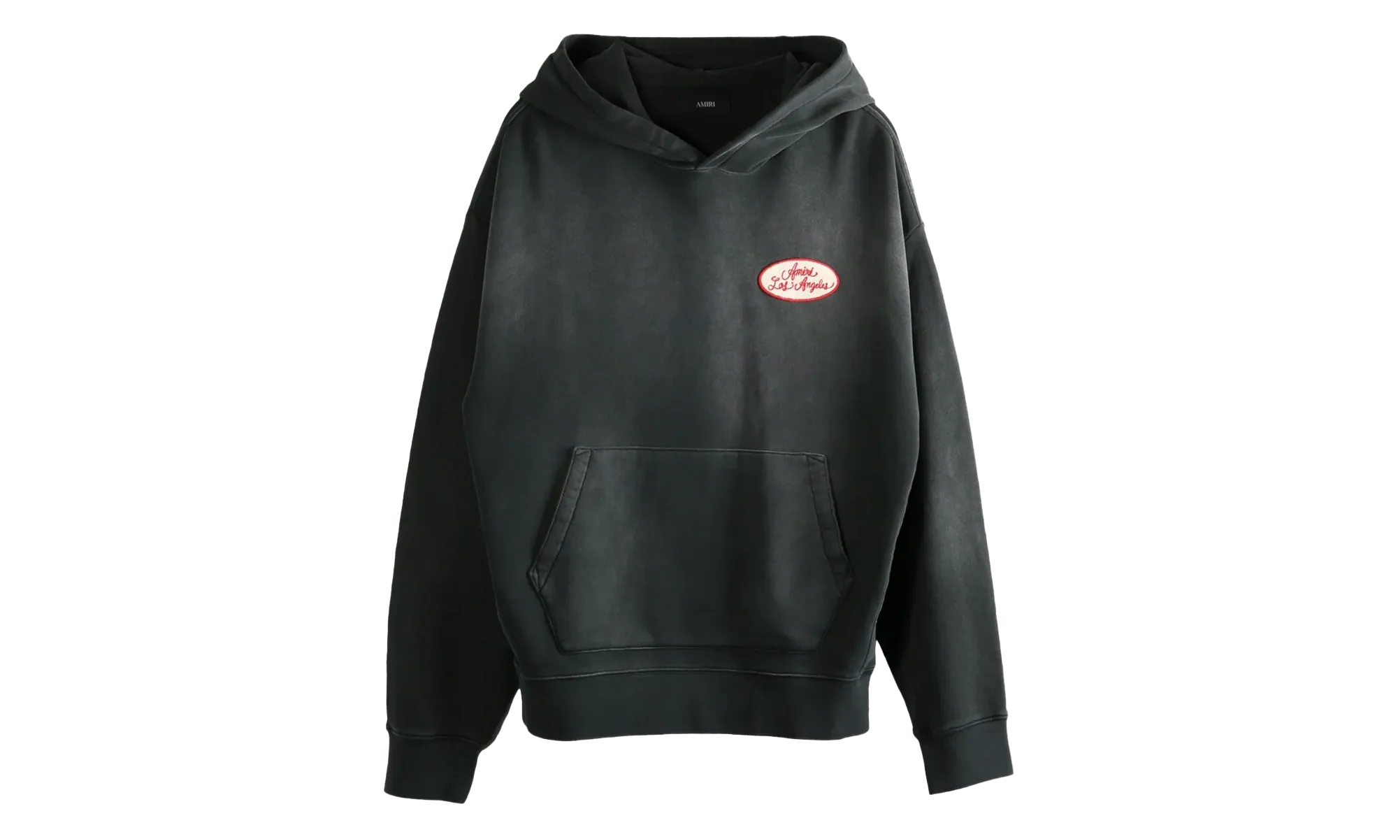 Station Patch Oversized Hoodie "BLACK" AMJYHD1119