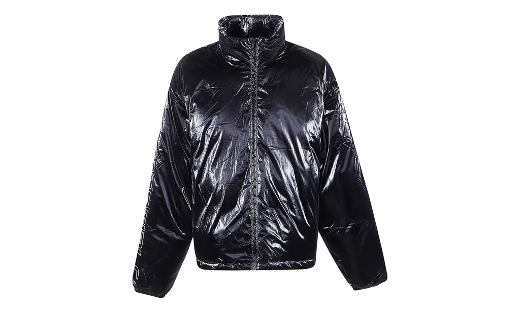 Ripstop Nylon Puffer Jacket "Metallic Black" 202HO258181F