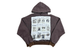 Patchwork Vain Pullover Hoodie "Brown" OSTG SAVAN NQ2R