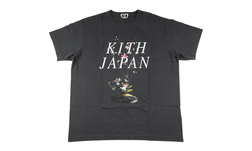 Japan flower vintage tee "Black" KHM034701 101