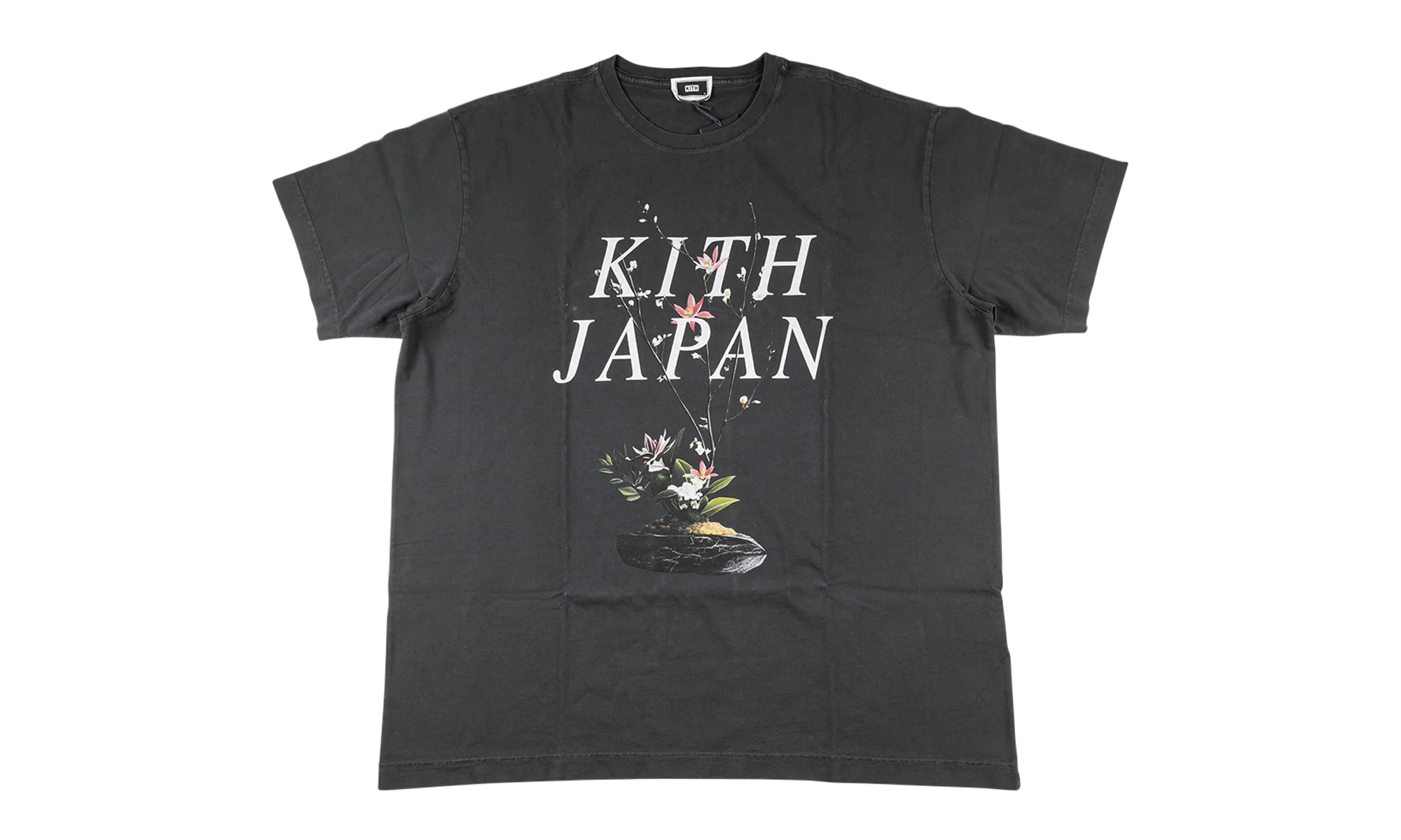 Japan flower vintage tee "Black" KHM034701 101