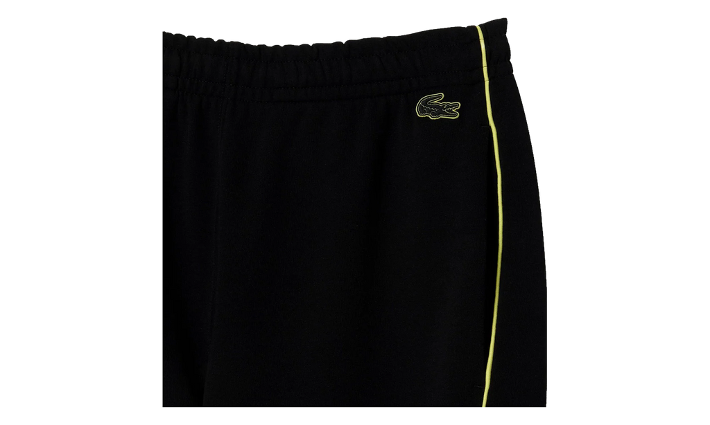 Embroidered Regular Fit Track Pants "Black / Flash Yellow" XH1431 6VT