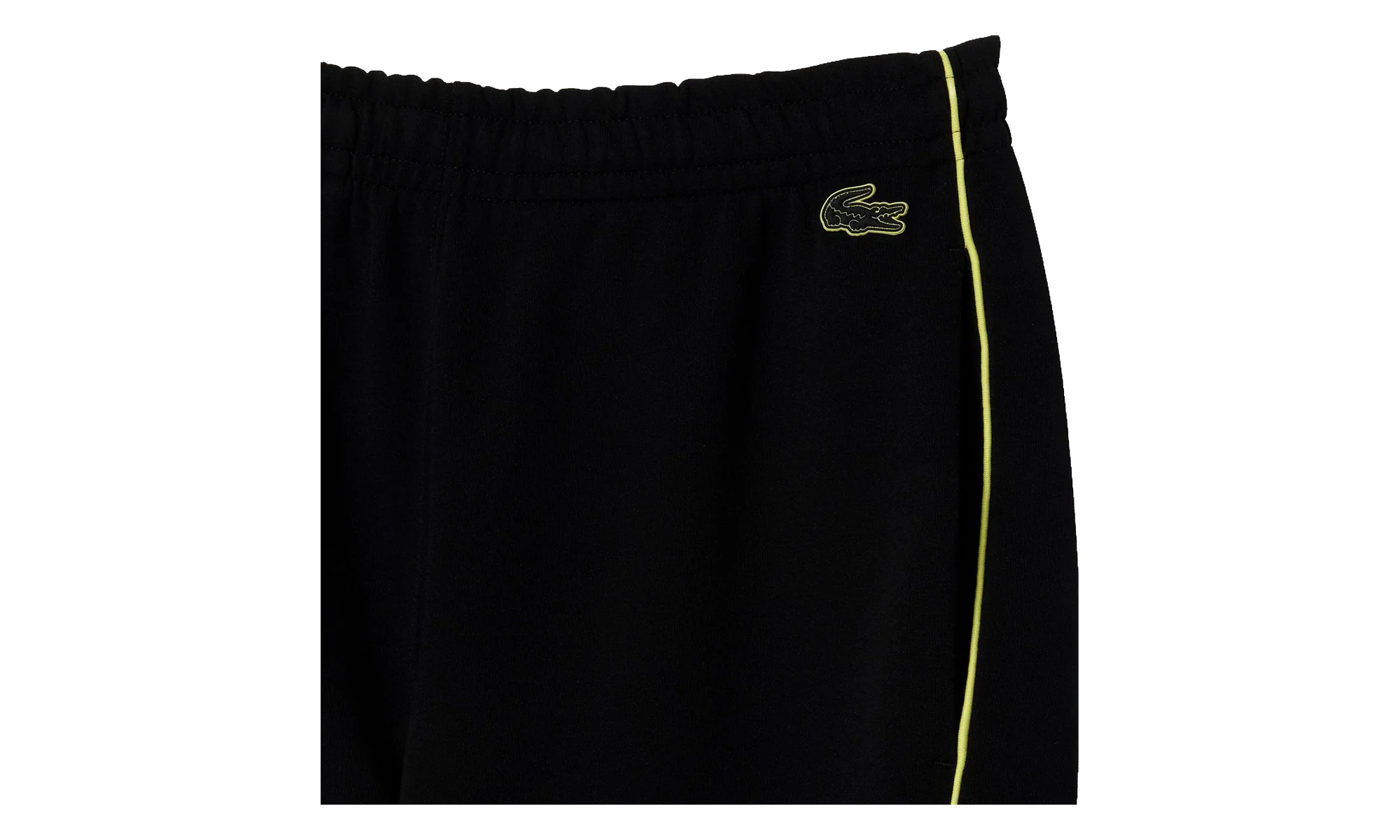 Embroidered Regular Fit Track Pants "Black / Flash Yellow" XH1431 6VT