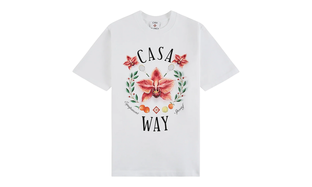 Casa Way Orchid Logo Short Sleeve T‑Shirt "White" M P26 JTS 001 15