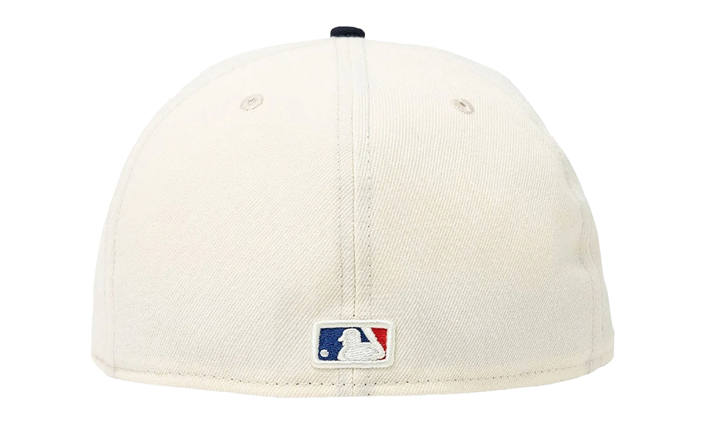 59FIFTY MLB ATLANTA BRAVES FITTED HAT "ERIC EMANUEL - Cream/ Navy" EE429
