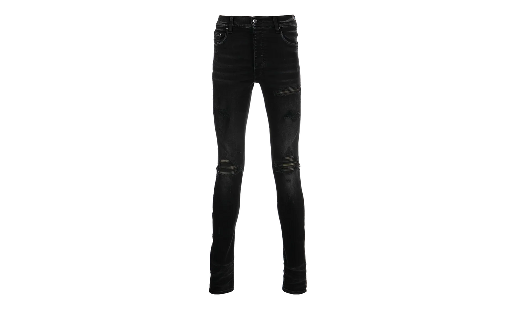 MX1 Camo Leather Patch Jeans "Aged Black" PF22MDS028 023