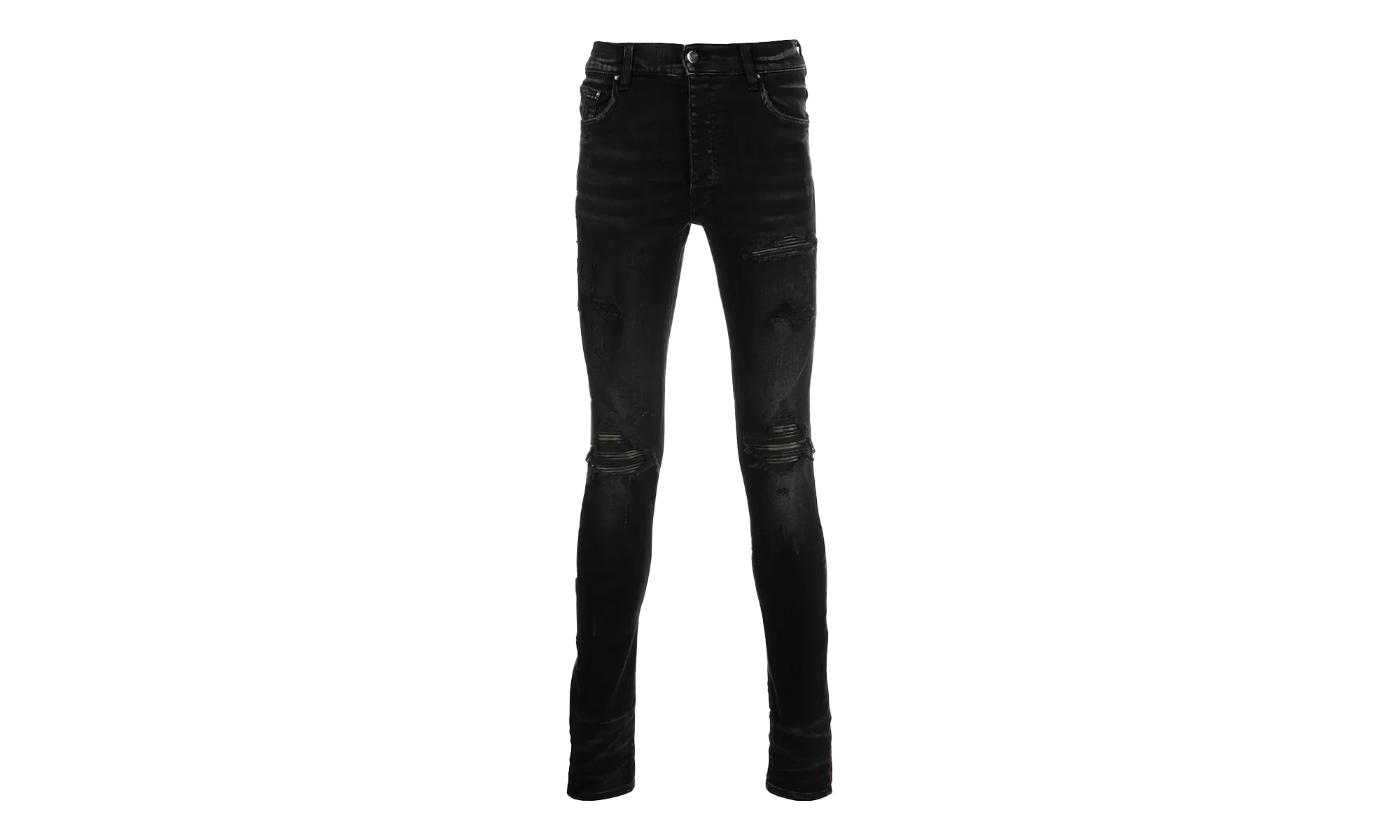 MX1 Camo Leather Patch Jeans "Aged Black" PF22MDS028 023