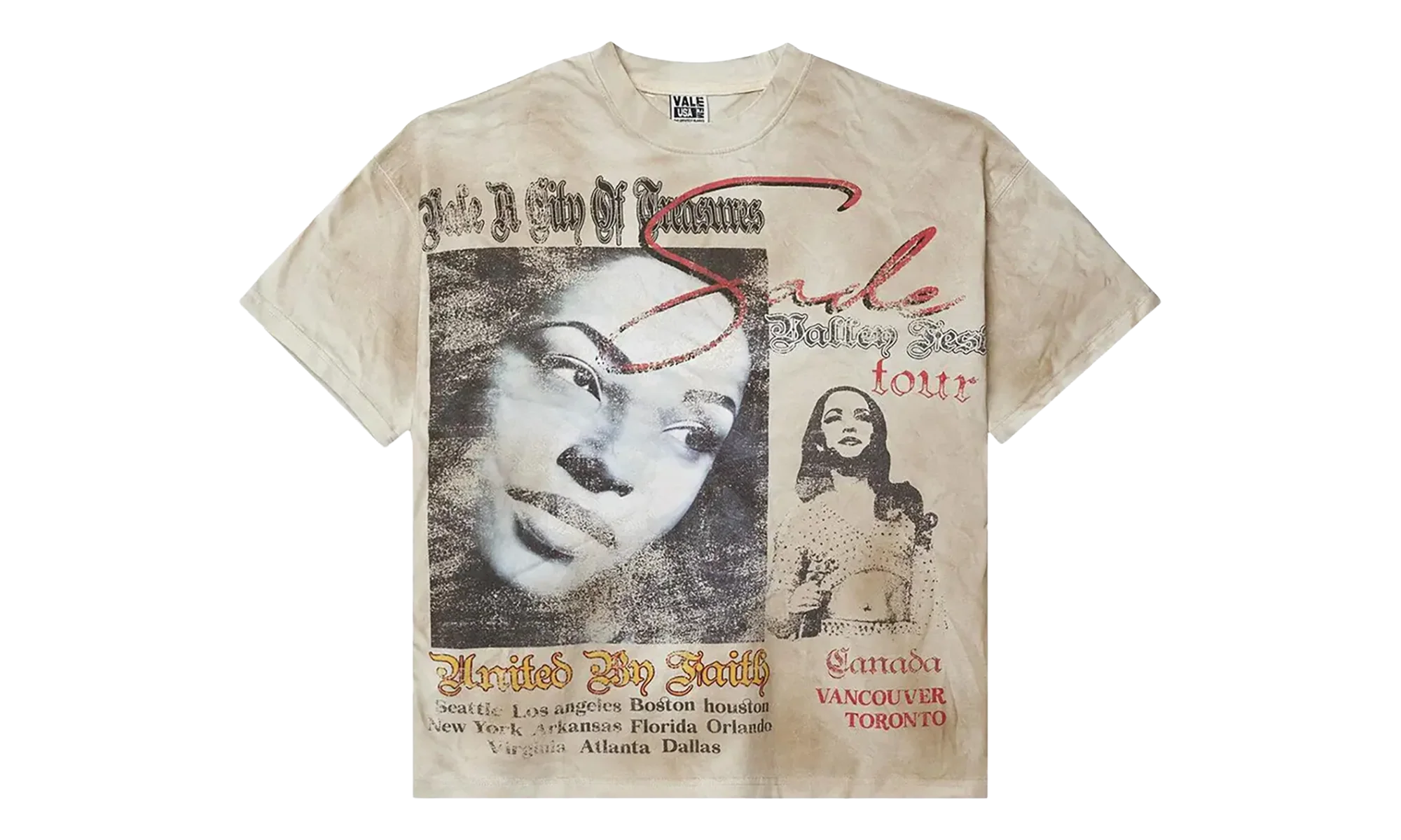 Forever Valley Tour Tee "Creme" VAL128