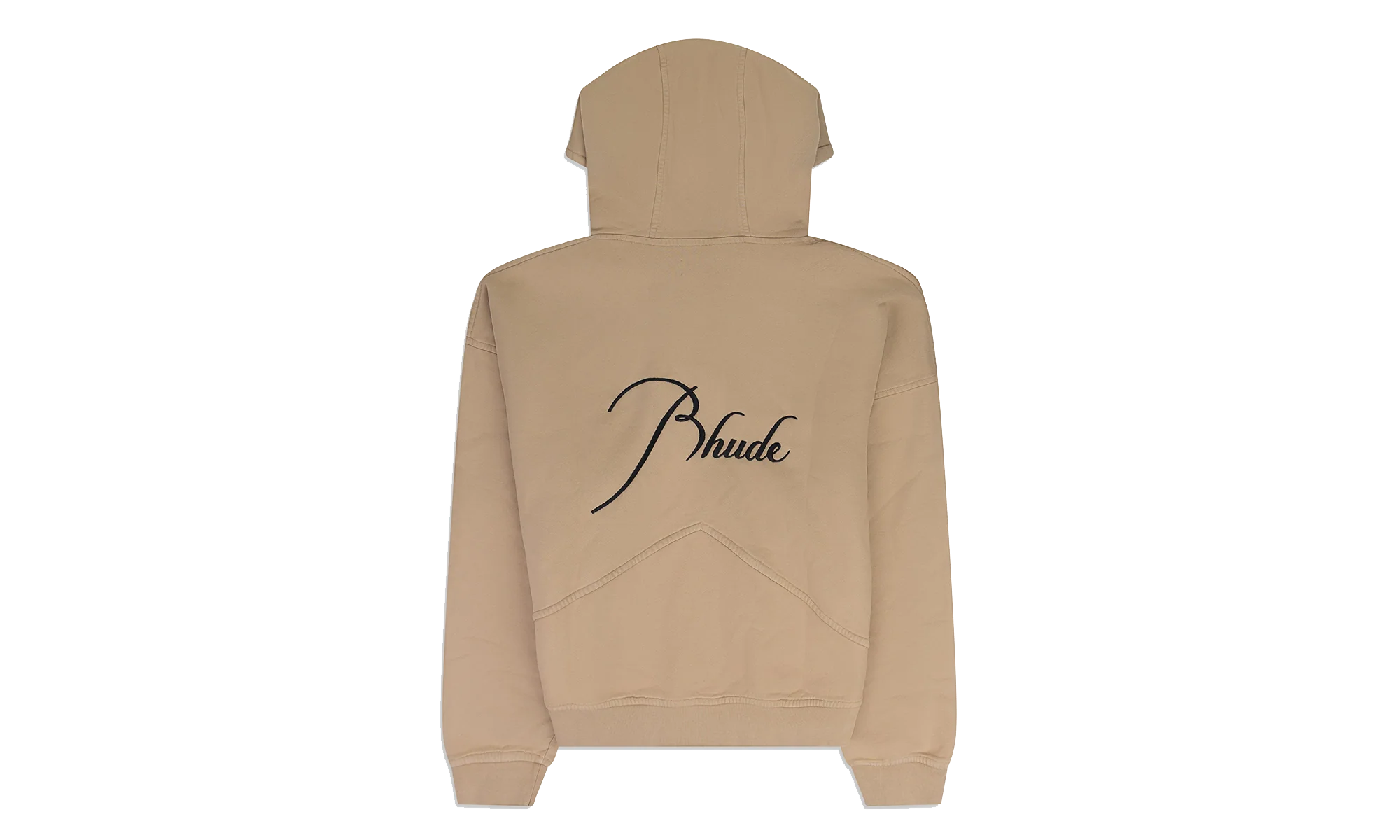 Embroidered Logo Zip-Up Hoodie "Tan" RHDMHDS0039 TAN