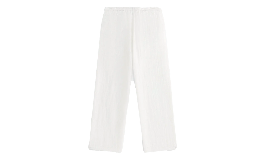 Kavi Sheer Monogram Pants WMNS "White" khw060340 101