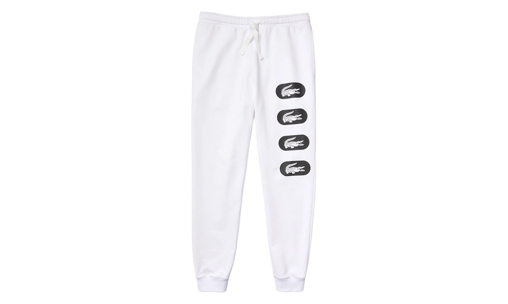 Crocodile Print Fleece Jogging Pants "White / Black" XH7063 51 001