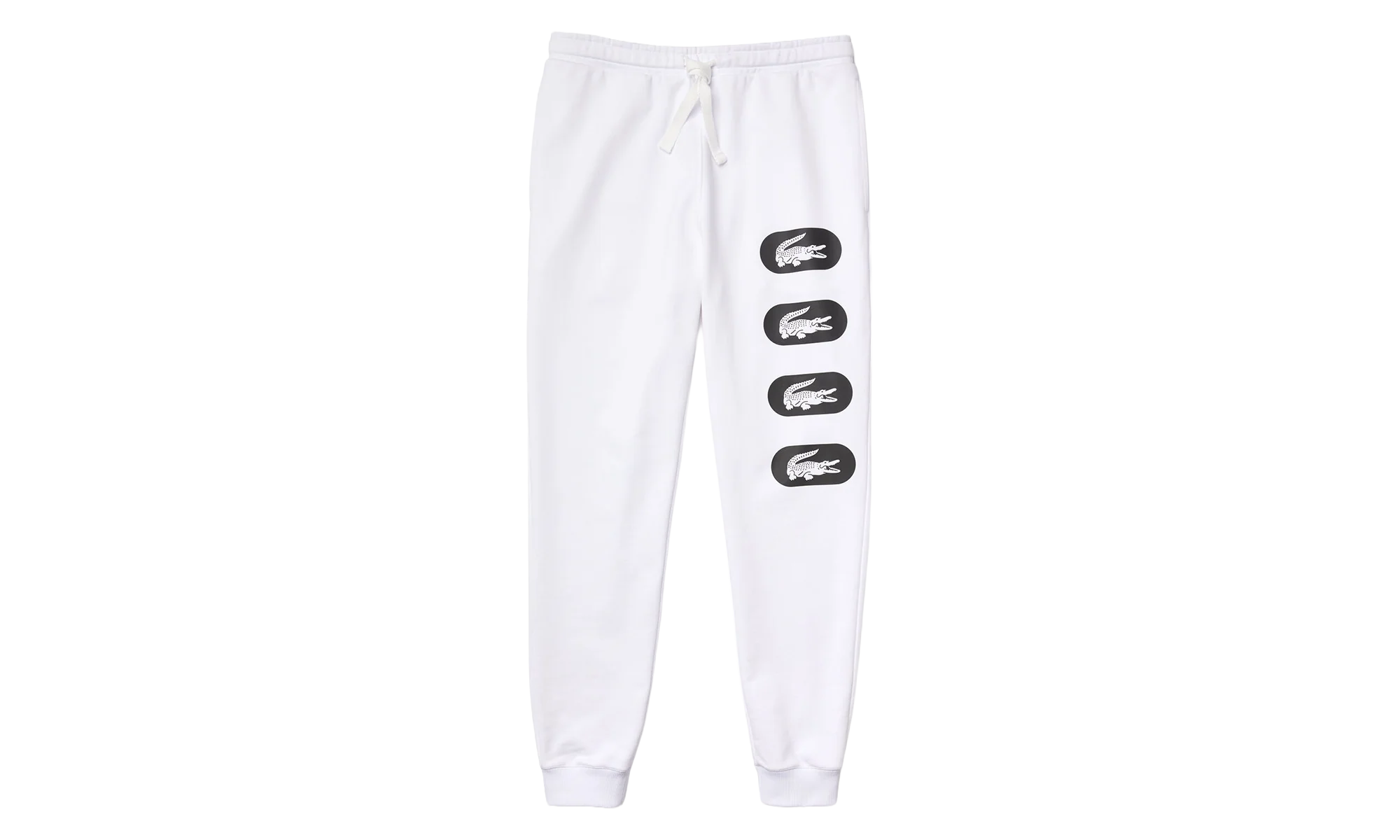 Crocodile Print Fleece Jogging Pants "White / Black" XH7063 51 001
