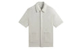 Textured Cotton Boxy Collared Overshirt "Off White" KHM032170 104