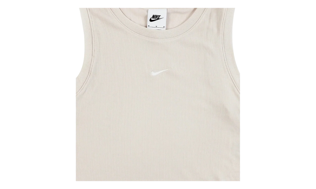 Sportswear Essentials Ribbed Cropped Tank Top WMNS "Light Orewood Brown / Sail" FB8279 104