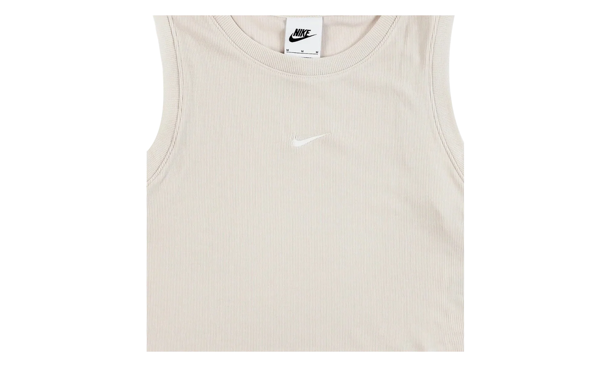 Sportswear Essentials Ribbed Cropped Tank Top WMNS "Light Orewood Brown / Sail" FB8279 104