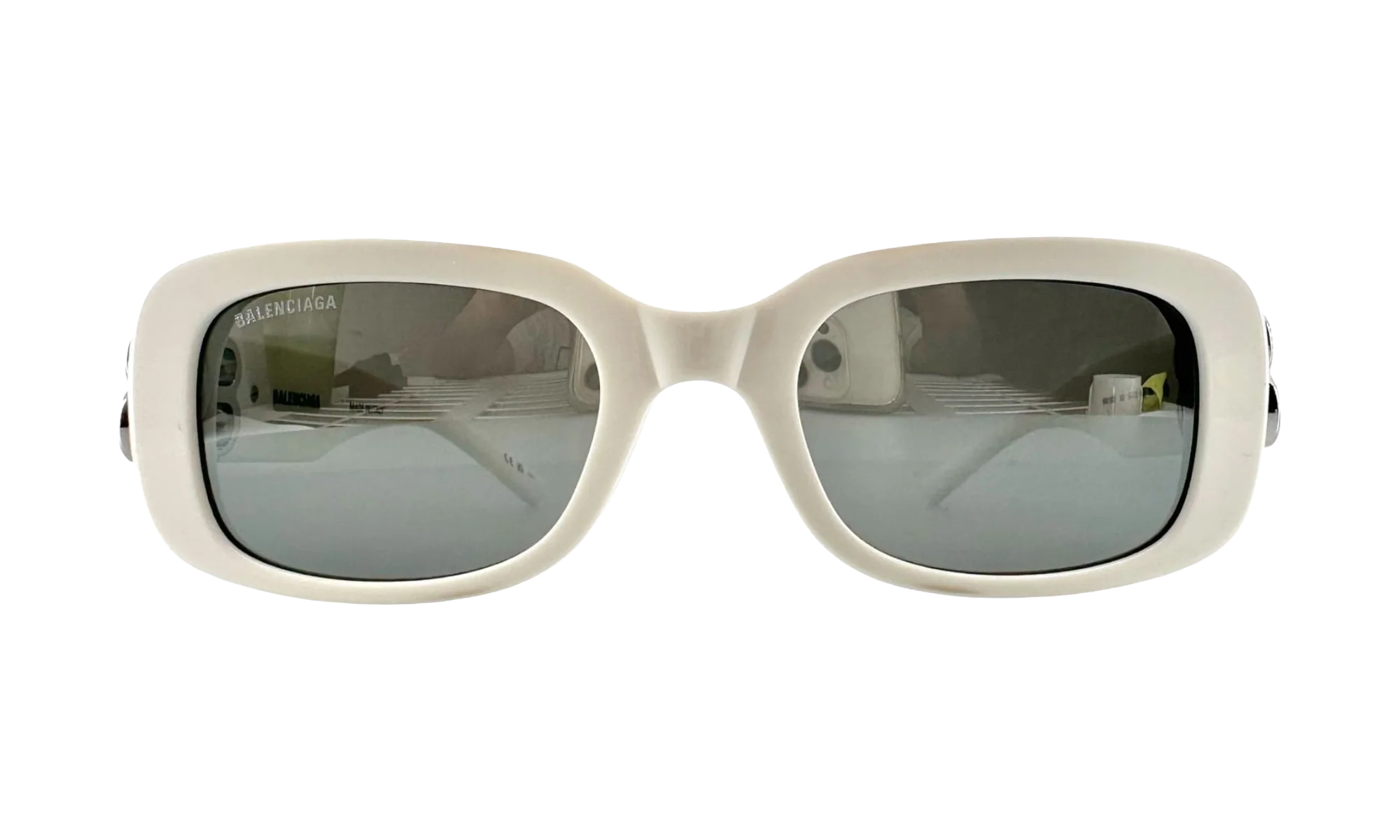 BB Hinge Oval Sunglasses "White" BB0310SK 003