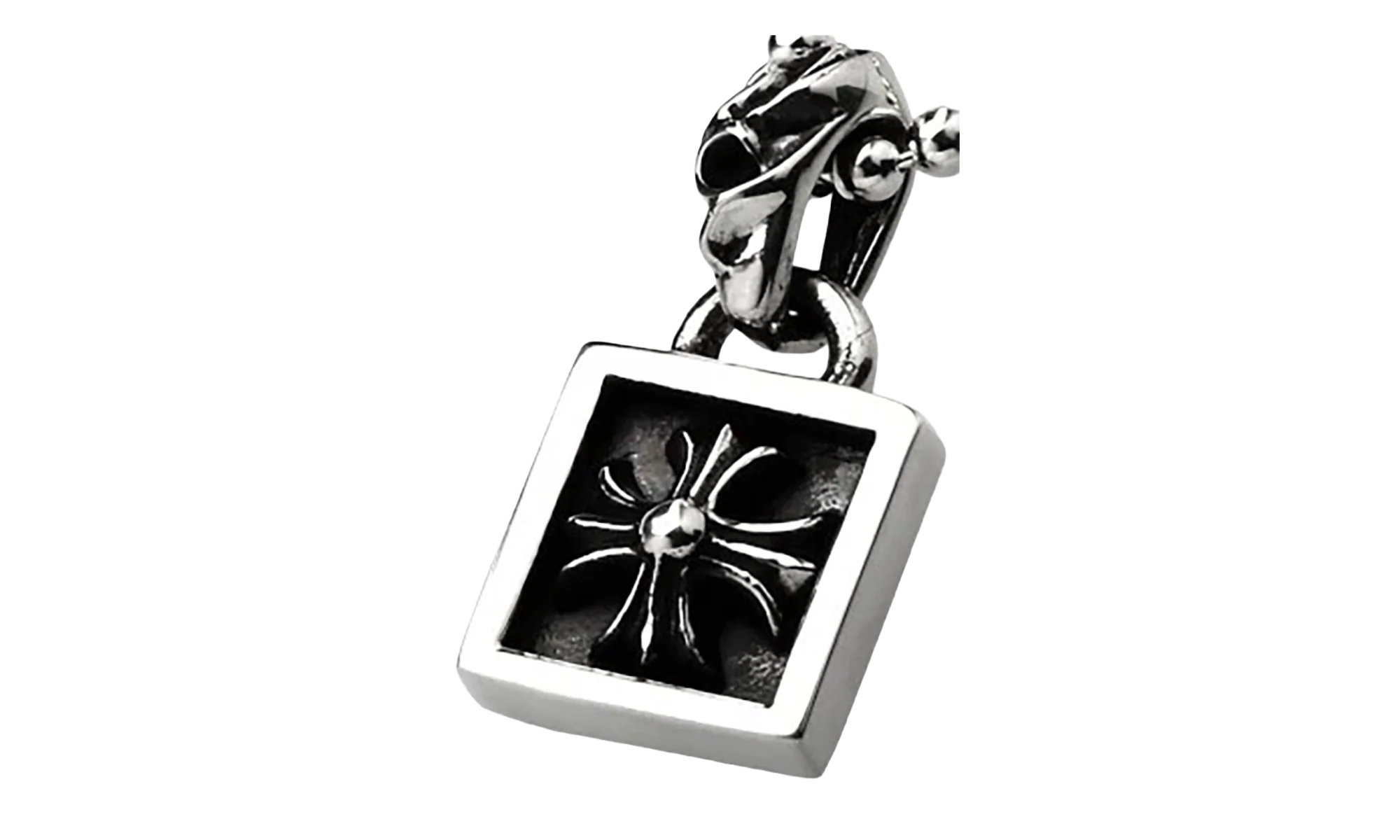 FRAMED CH PLUS CHARM & Ball Chain "Silver" CHRM0732
