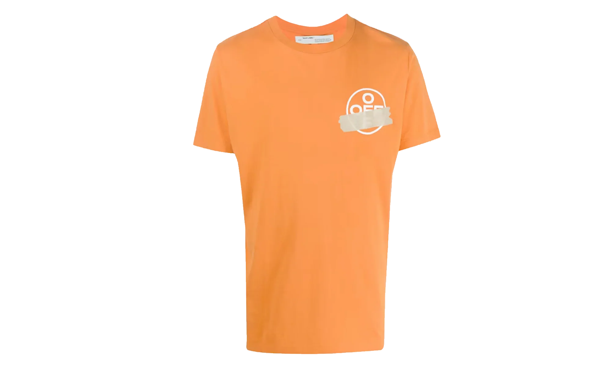 Slim Fit Tape Arrows T-shirt "Orange / Beige" OMAA038R201850021948