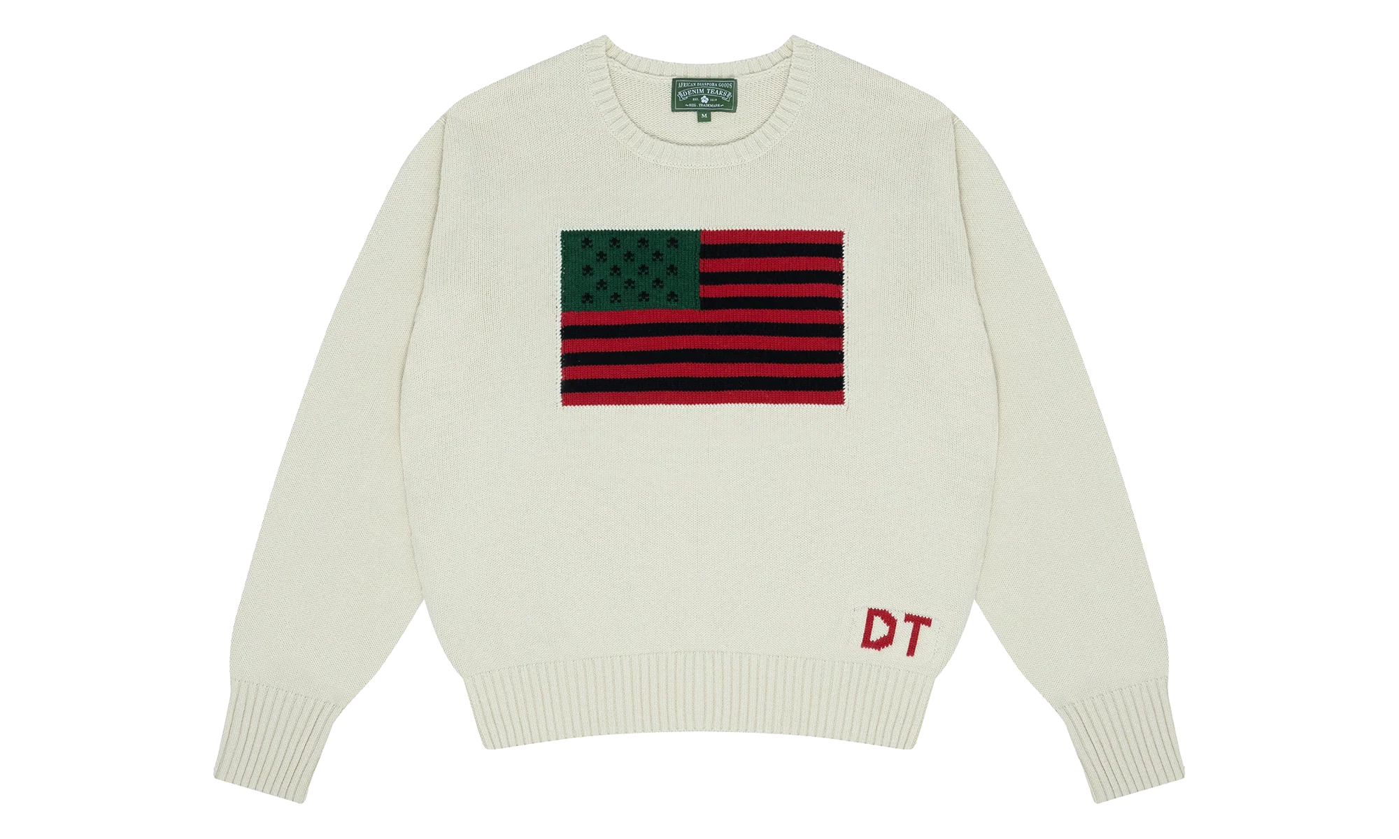 1619 Pan African Flag Sweater "Cream" DT407