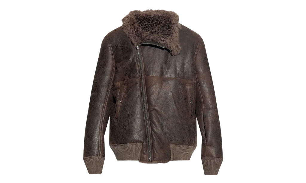 Bomber In Montone Hollywood Flight Jacket "Dark Dust" RU02E1760 LSHC 78