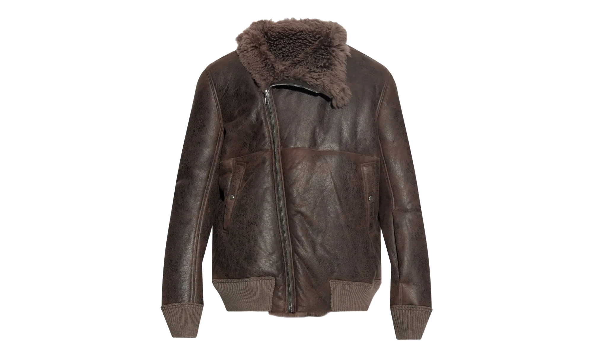 Bomber In Montone Hollywood Flight Jacket "Dark Dust" RU02E1760 LSHC 78