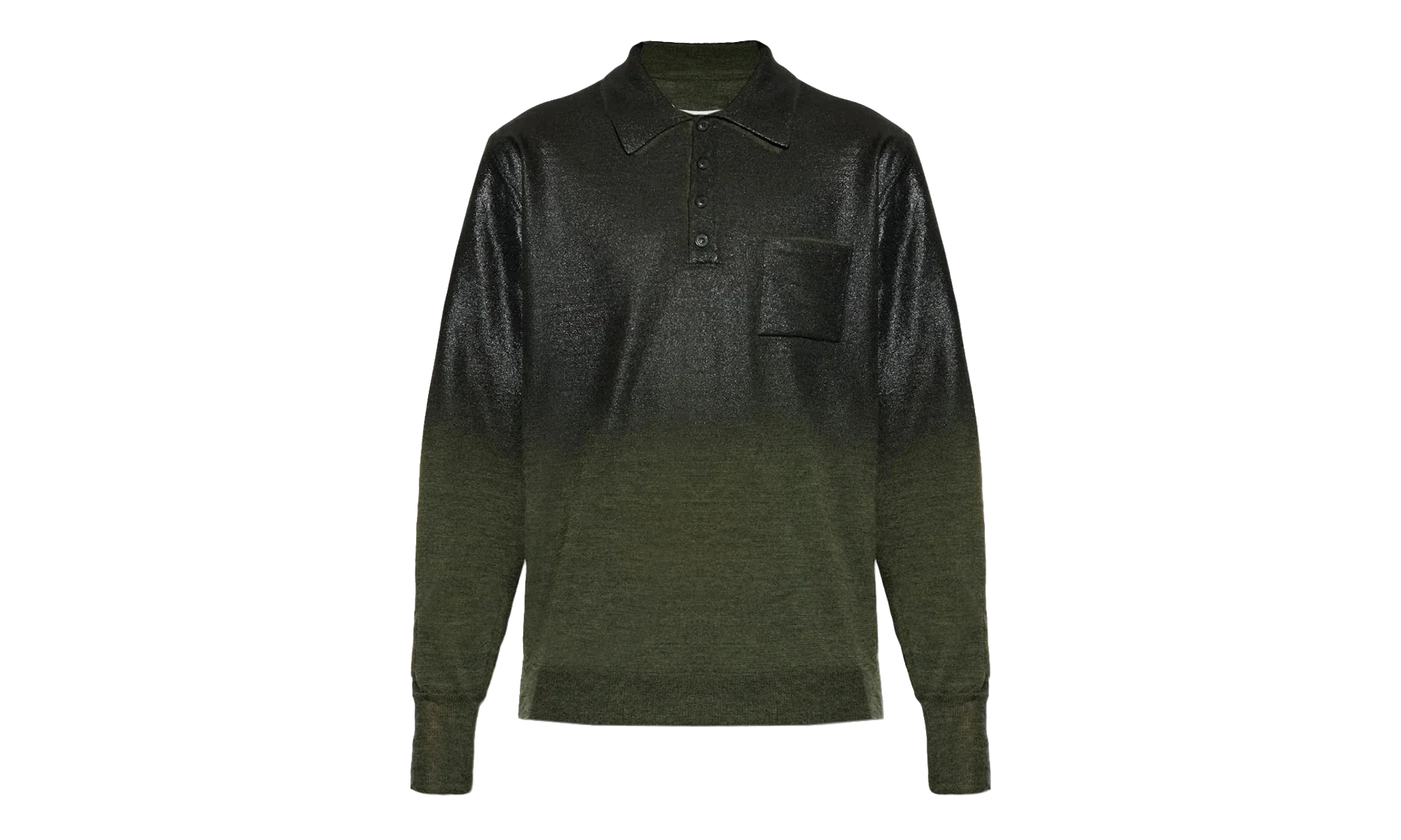 Coated Polo Sweater "Green" S50GL0075M13236696S